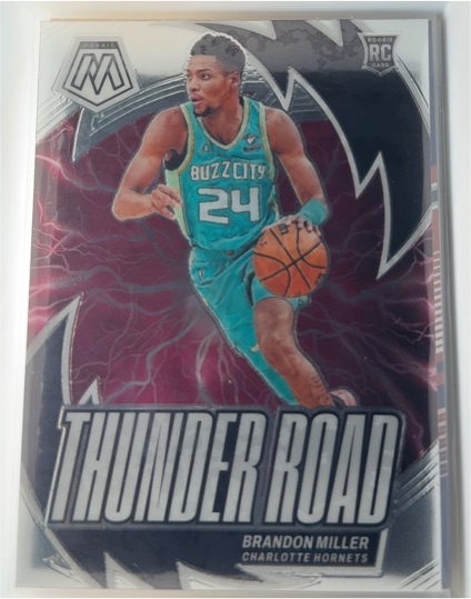 2023-24 Panini Mosaic Thunder Road #19 Brandon Miller — front