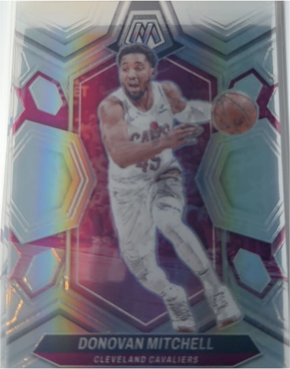 2023-24 Panini Mosaic Silver Prizm #143 Donovan Mitchell — front