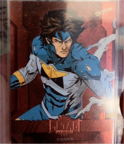 2024 Skybox Marvel Metal Universe Avengers #25 Justice — front
