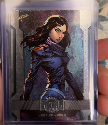 2023 Skybox Marvel Metal Universe Avengers #80 Jessica Jones — front