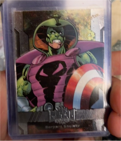 2024 SkyBox Marvel Metal Universe Avengers #57 Serpent Society — front