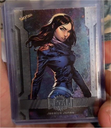 2024 Skybox Marvel Metal Universe Avengers #80 Jessica Jones — front