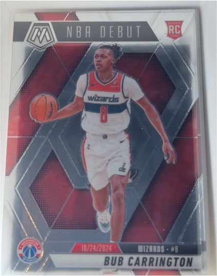 2024-25 Panini Mosaic NBA Debut #259 Bub Carrington — front