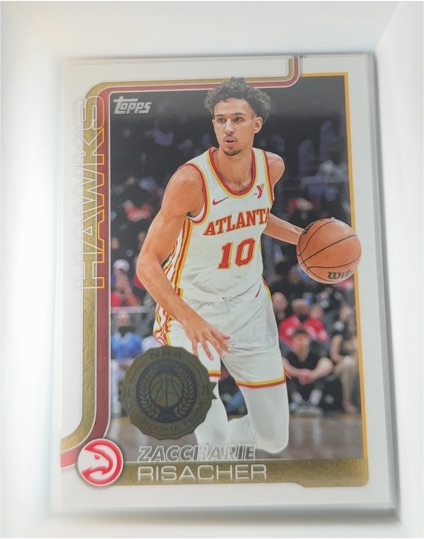 2025-26 Topps #62 Zaccharie Risacher Atlanta Hawks — front