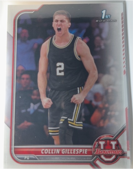 2021-22 Bowman University #81 Collin Gillespie — front
