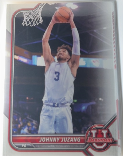 2021-22 Bowman University #97 Johnny Juzang — front