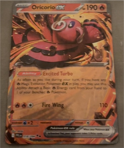 2025 Pokémon ME Phantasmal Flames #18 Oricorio ex — front