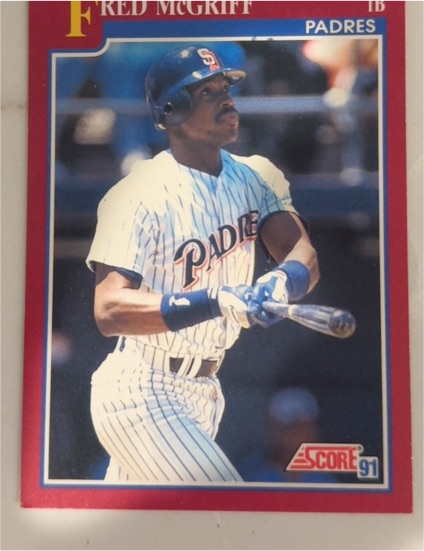 1991 Score Rookie & Traded #58T Fred McGriff — front