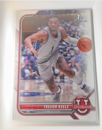 2021-22 Bowman University #78 Trevor Keels — front