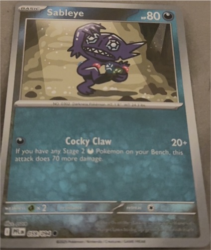 2023 Pokémon ME02: Phantasmal Flames #059 Sableye — front