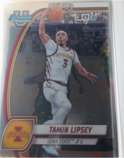 2024-25 Bowman Chrome University #66 Tamin Lipsey — front