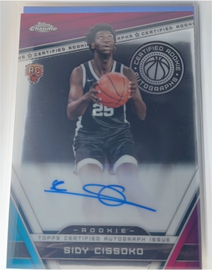 2023-24 Topps Chrome #CRA-SC Sidy Cissoko Certified Rookie Autographs — front