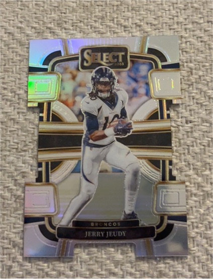 2023 Panini Select Concourse Silver Prizm Die-Cut #31 Jerry Jeudy — front