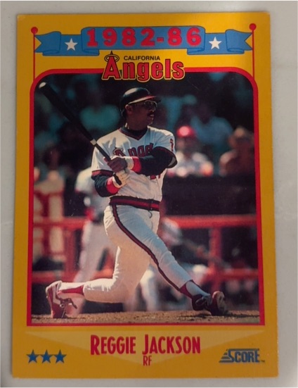 1988 Score #503 Reggie Jackson — front