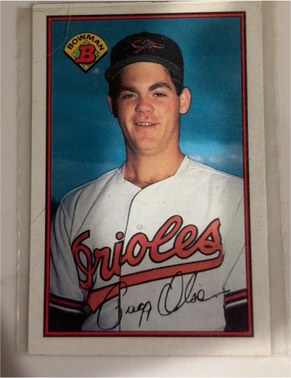 1989 Bowman #6 Gregg Olson — front