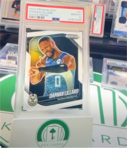 2024-25 Panini Prizm Black #91 Damian Lillard — front