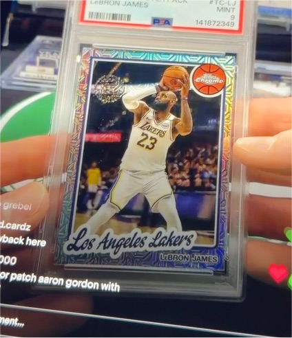 2025-26 Topps Chrome #TC-LJ LeBron James — front
