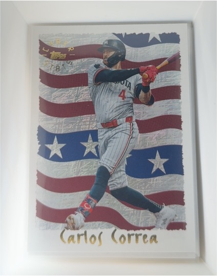 2025 Topps Archives #95C-22 Carlos Correa 1995 Topps Cyberstats — front