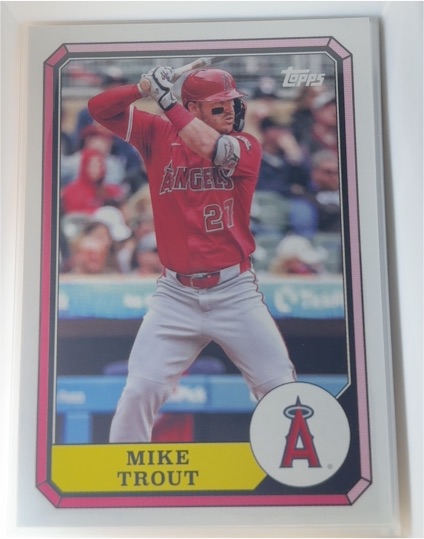 2025 Topps Archives - 1987 Topps Boardwalk and Baseball Mike Trout #87BB-14 — front