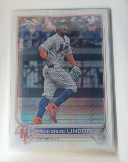 2022 Topps Chrome #166 Francisco Lindor — front