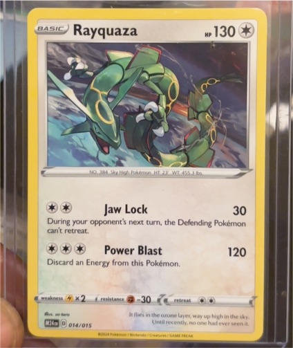 2024 Pokémon McDonald's Promo #014 Rayquaza — front
