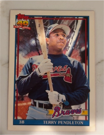 1991 Topps Traded #90T Terry Pendleton Atlanta Braves — front