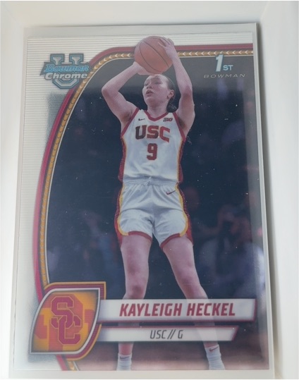 2024-25 Bowman Chrome University #43 Kayleigh Heckel — front