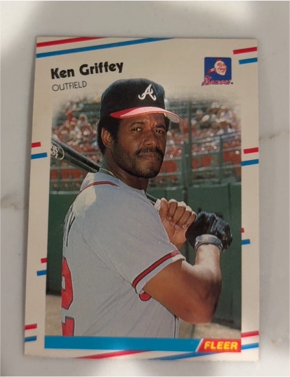 1988 Fleer #540 Ken Griffey Sr. Atlanta Braves — front