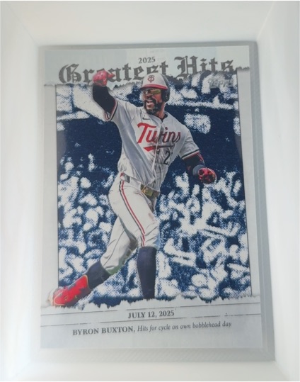 2026 Topps Series 1 #GH-12 Byron Buxton Greatest Hits Minnesota Twins — front