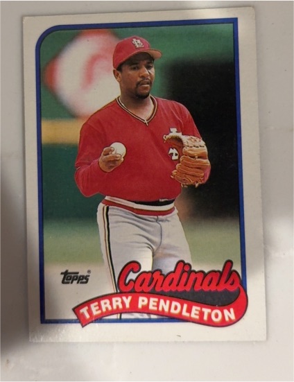 1989 Topps #375 Terry Pendleton — front