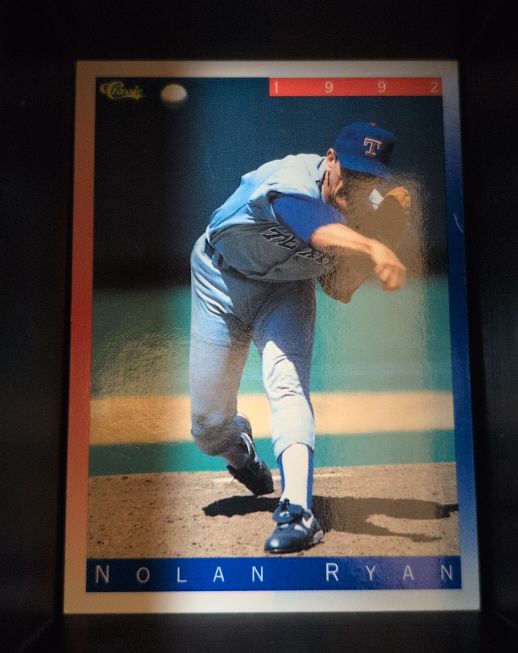 1992 Classic Update Blue/Red Travel Edition #T67 Nolan Ryan — front