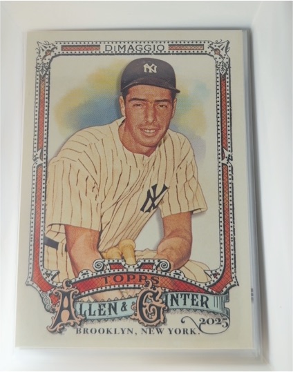 2025 Topps Allen & Ginter #342 Joe DiMaggio — front