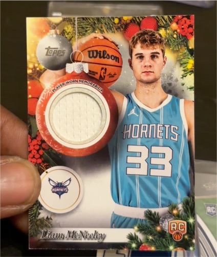 2025-26 Topps Holiday #PR-LM Liam McNeeley — front