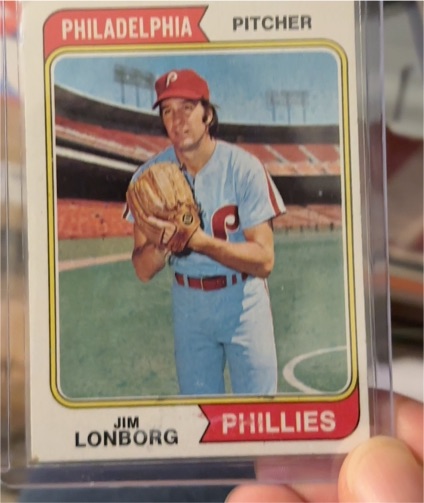 1974 Topps #342 Jim Lonborg Philadelphia Phillies — front
