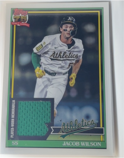 2026 Topps Series 1 1991 Relic #91R-JWI Jacob Wilson — front