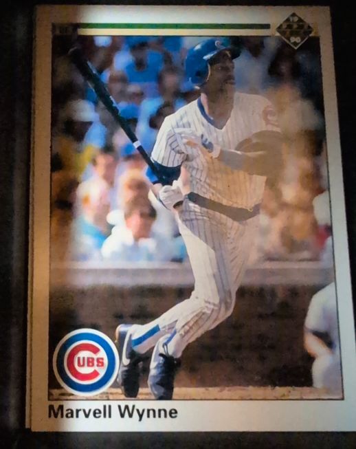 1990 Upper Deck #14 Marvell Wynne Chicago Cubs — front