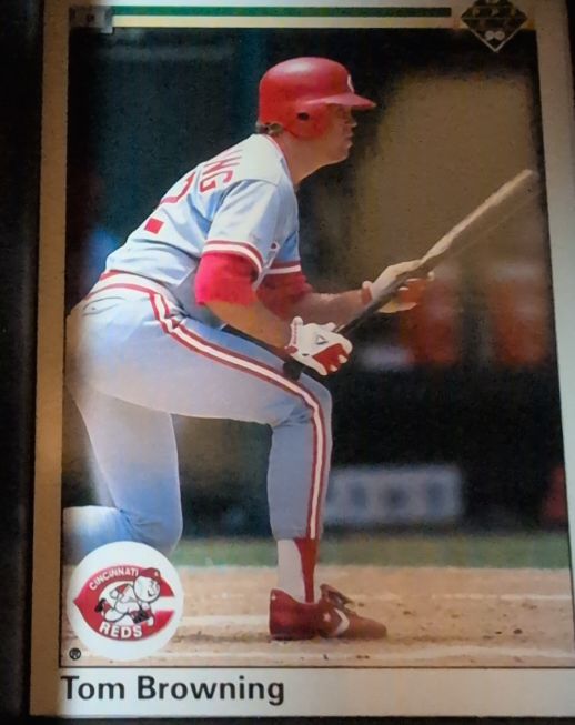 1990 Upper Deck #189 Tom Browning — front