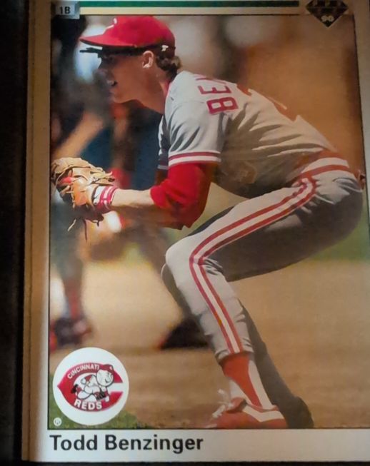 1990 Upper Deck #186 Todd Benzinger — front