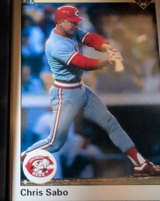 1989 Upper Deck #180 Chris Sabo — front