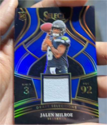 2025 Panini Select Draft Selections #3 Jalen Milroe — front