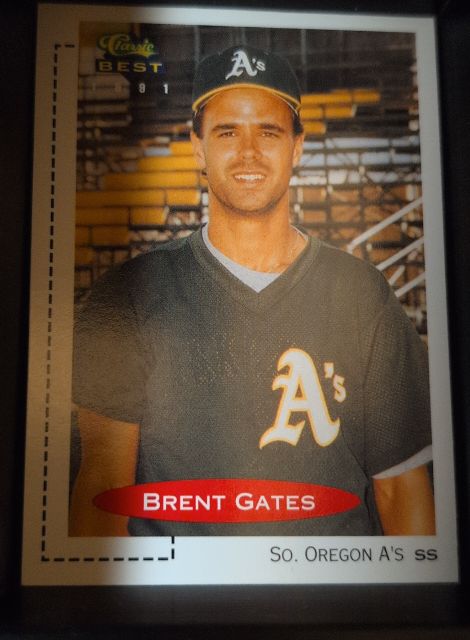 1991 Classic Best #414 Brent Gates — front