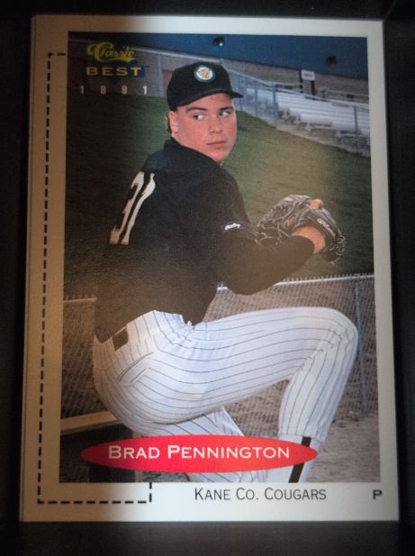 1991 Classic Best #390 Brad Pennington — front