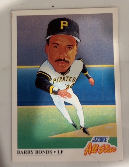 1991 Score #668 Barry Bonds — front