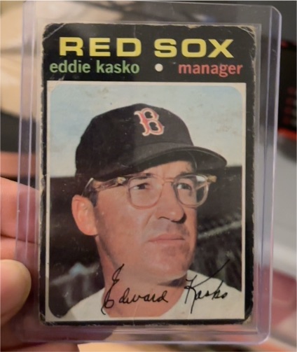 1971 Topps #31 Eddie Kasko Boston Red Sox Manager — front