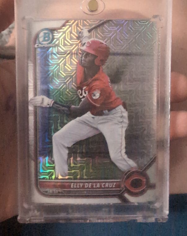 2024 Bowman Chrome #22 Elly De La Cruz Mojo Refractor (RC) — front