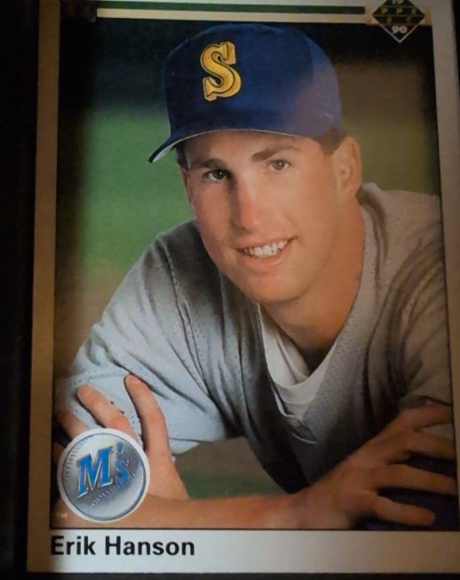 1990 Upper Deck #235 Erik Hanson — front