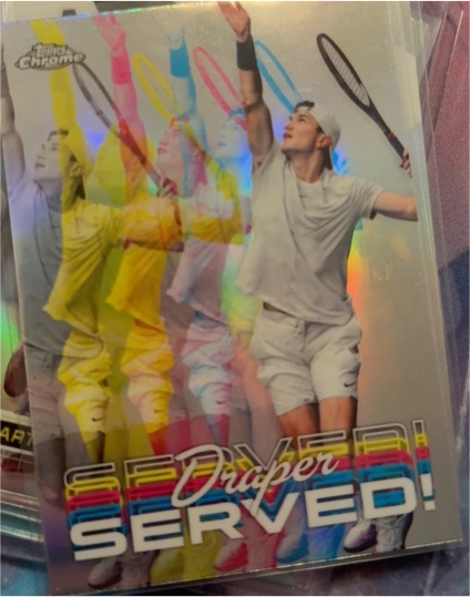 2024 Topps Chrome Tennis #SER-JD Jack Draper Served! — front