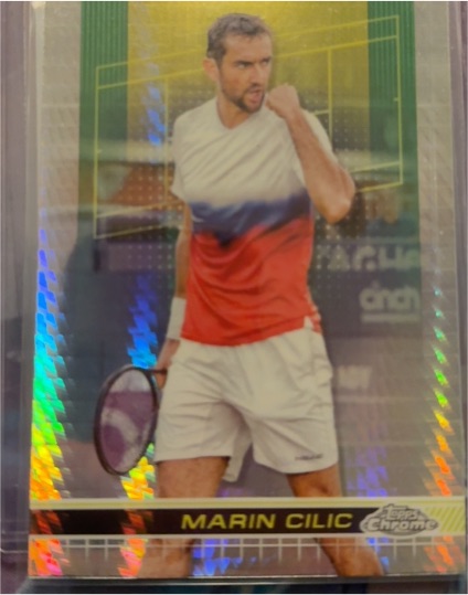 2024 Topps Chrome Tennis #190 Marin Cilic Prism Refractor — front