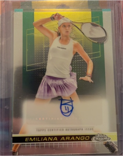 2024 Topps Chrome Tennis #TCA-EAO Emiliana Arango — front