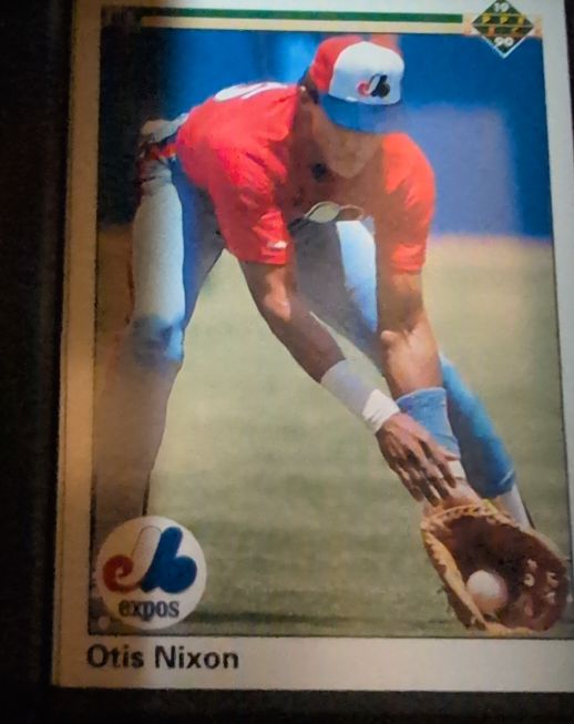 1990 Upper Deck #379 Otis Nixon — front